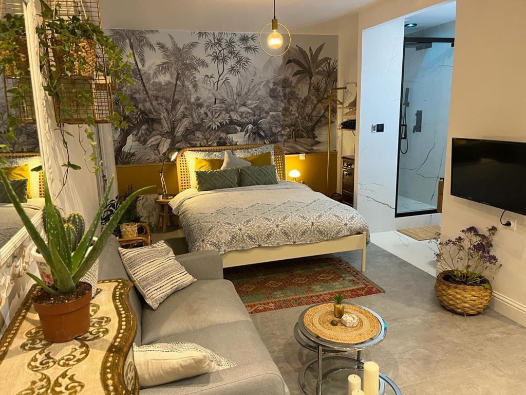 Superbe Appartement Avec Jacuzzi Avec Jardin Prive Lyon Exterior photo