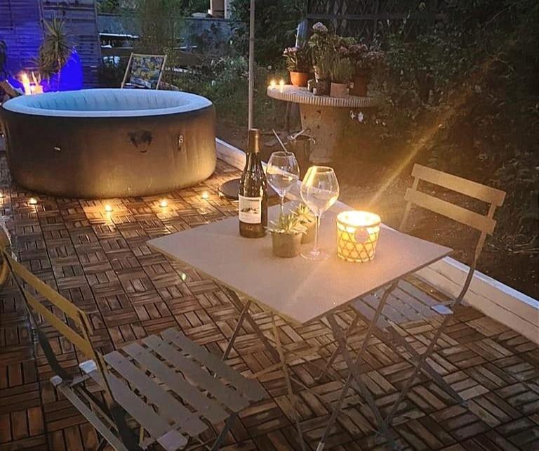 Superbe Appartement Avec Jacuzzi Avec Jardin Prive Lyon Exterior photo